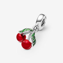 Load image into Gallery viewer, Pandora Asymmetrical Cherry Fruit Dangle Charm - Fifth Avenue Jewellers