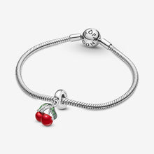 Load image into Gallery viewer, Pandora Asymmetrical Cherry Fruit Dangle Charm - Fifth Avenue Jewellers