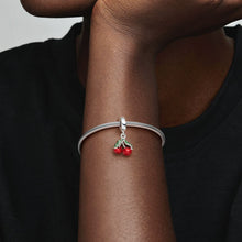 Load image into Gallery viewer, Pandora Asymmetrical Cherry Fruit Dangle Charm - Fifth Avenue Jewellers