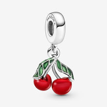 Load image into Gallery viewer, Pandora Asymmetrical Cherry Fruit Dangle Charm - Fifth Avenue Jewellers