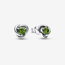 Load image into Gallery viewer, Pandora August Crystal Birthstone Eternity Circle Stud Earrings - Fifth Avenue Jewellers