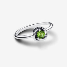 Load image into Gallery viewer, Pandora August Spring Green Eternity Circle Ring - Fifth Avenue Jewellers