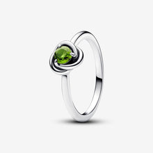 Load image into Gallery viewer, Pandora August Spring Green Eternity Circle Ring - Fifth Avenue Jewellers