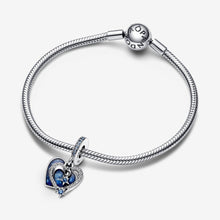 Load image into Gallery viewer, Pandora Celestial Shooting Star Heart Double Dangle Charm - Fifth Avenue Jewellers