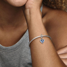 Load image into Gallery viewer, Pandora Celestial Shooting Star Heart Double Dangle Charm - Fifth Avenue Jewellers
