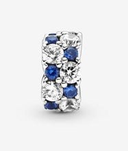 Load image into Gallery viewer, Pandora Clear And Blue Sparkling Clip Charm - Fifth Avenue Jewellers