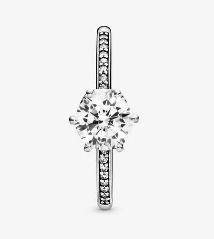 Pandora Clear Sparkling Crown Solitaire Ring – Fifth Avenue Jewellers
