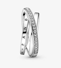 Load image into Gallery viewer, Pandora Crossover Pavé Triple Band Ring - Fifth Avenue Jewellers