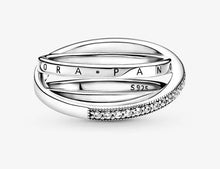 Load image into Gallery viewer, Pandora Crossover Pavé Triple Band Ring - Fifth Avenue Jewellers