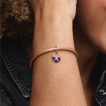 Load image into Gallery viewer, Pandora Deep Purple Pansy Flower Dangle Charm - Fifth Avenue Jewellers