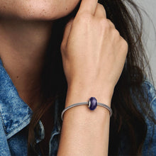 Load image into Gallery viewer, Pandora Faceted Blue Murano Glass Charm - Fifth Avenue Jewellers