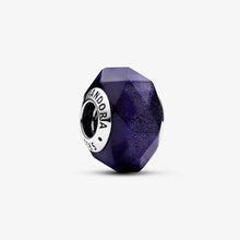 Load image into Gallery viewer, Pandora Faceted Blue Murano Glass Charm - Fifth Avenue Jewellers