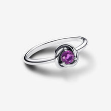 Load image into Gallery viewer, Pandora February Purple Eternity Circle Ring - Fifth Avenue Jewellers