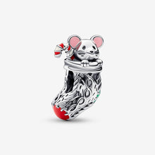 Load image into Gallery viewer, Pandora Festive Mouse & Stocking Charm - Fifth Avenue Jewellers