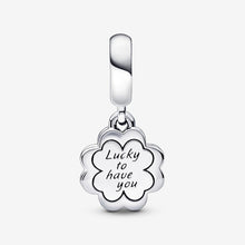 Load image into Gallery viewer, Pandora Four-leaf Clover Friendship Double Dangle Charm - Fifth Avenue Jewellers