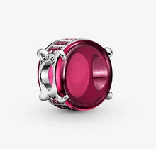Load image into Gallery viewer, Pandora Fuchsia Rose Oval Cabochon Charm - Fifth Avenue Jewellers