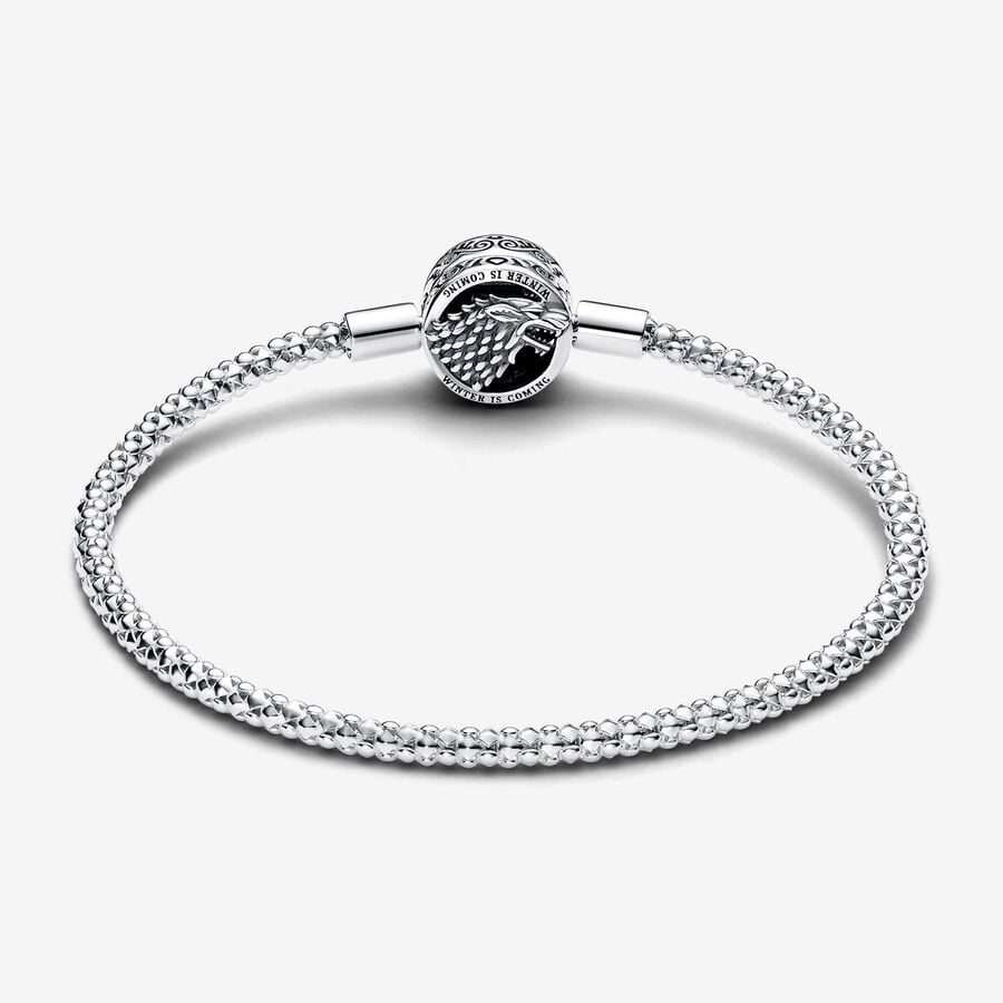 Pandora Moments Studded Chain Bracelet, Sterling silver