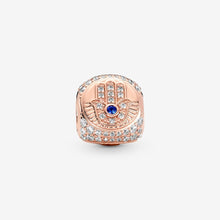 Load image into Gallery viewer, Pandora Hamsa, All-seeing Eye & Feather Three Sided Charm - Fifth Avenue Jewellers