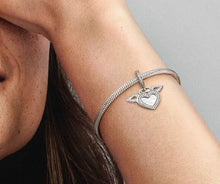Load image into Gallery viewer, Pandora Heart & Angel Wings Dangle Charm - Fifth Avenue Jewellers