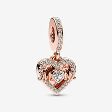 Load image into Gallery viewer, Pandora Heart & Mum Dangle Charm - Fifth Avenue Jewellers