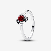 Load image into Gallery viewer, Pandora January Red Eternity Circle Ring - Fifth Avenue Jewellers