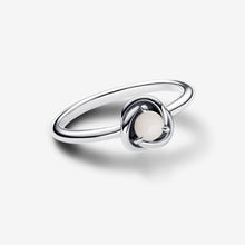 Load image into Gallery viewer, Pandora June White Bioresin Man-Made Mother of Pearl Eternity Circle Ring - Fifth Avenue Jewellers