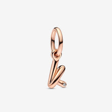 Load image into Gallery viewer, Pandora Letter K Script Alphabet Dangle Charm - Fifth Avenue Jewellers