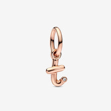 Load image into Gallery viewer, Pandora Letter T Script Alphabet Dangle Charm - Fifth Avenue Jewellers