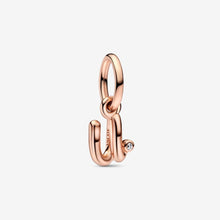 Load image into Gallery viewer, Pandora Letter U Script Alphabet Dangle Charm - Fifth Avenue Jewellers