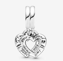 Load image into Gallery viewer, Pandora Linked Sister Hearts Split Dangle Charm - Fifth Avenue Jewellers