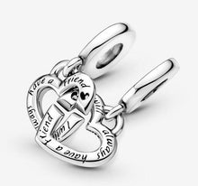 Load image into Gallery viewer, Pandora Linked Sister Hearts Split Dangle Charm - Fifth Avenue Jewellers