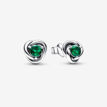 Load image into Gallery viewer, Pandora May Crystal Birthstone Eternity Circle Stud Earrings - Fifth Avenue Jewellers
