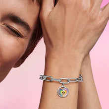 Load image into Gallery viewer, Pandora ME Rainbow Heart of Freedom Medallion - Fifth Avenue Jewellers