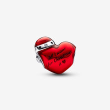 Load image into Gallery viewer, Pandora Metallic Red Christmas Heart Charm - Fifth Avenue Jewellers