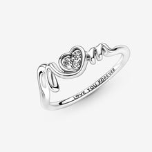Load image into Gallery viewer, Pandora Mom Pavé Heart Ring - Fifth Avenue Jewellers