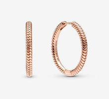 Load image into Gallery viewer, Pandora Moments Charm Hoop Earrings - Fifth Avenue Jewellers