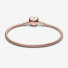 Load image into Gallery viewer, Pandora Moments Heart Clasp Snake Chain Bracelet - Fifth Avenue Jewellers