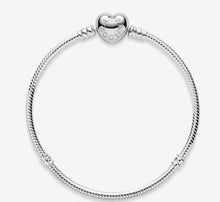 Load image into Gallery viewer, Pandora Moments Heart Clasp Snake Chain Bracelet - Fifth Avenue Jewellers