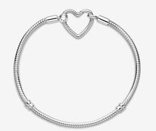 Load image into Gallery viewer, Pandora Moments Heart Closure Snake Chain Bracelet - Fifth Avenue Jewellers