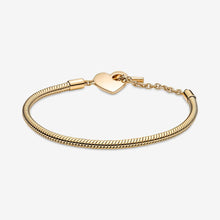 Load image into Gallery viewer, Pandora Moments Heart T-Bar Snake Chain Bracelet - Fifth Avenue Jewellers