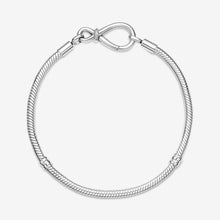 Load image into Gallery viewer, Pandora Moments Infinity Knot Snake Chain Bracelet - Fifth Avenue Jewellers