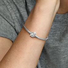 Load image into Gallery viewer, Pandora Moments Marvel The Avengers Logo Clasp Snake Chain Bracelet - Fifth Avenue Jewellers