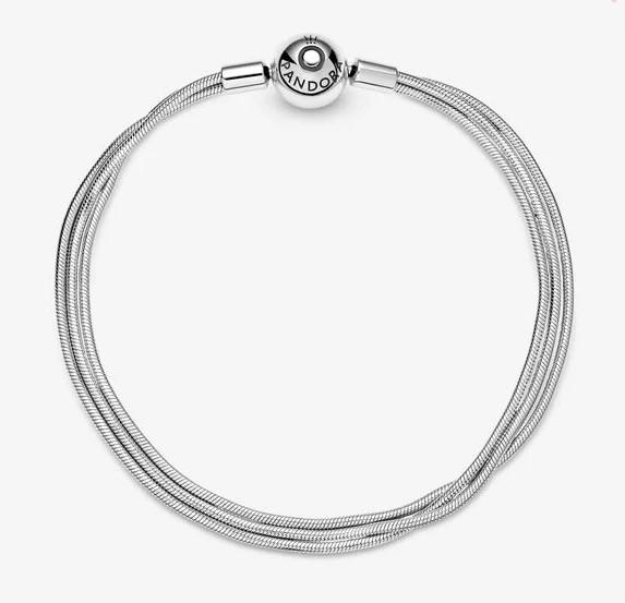 Silver Bracelet Pandora Multi Strand Bracelet Pandora Moments