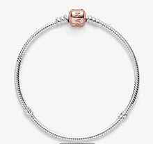 Load image into Gallery viewer, Pandora Moments Rose Clasp Snake Chain Bracelet - Fifth Avenue Jewellers