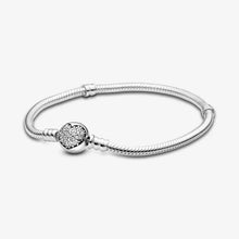 Load image into Gallery viewer, Pandora Moments Sparkling Heart Clasp Snake Chain Bracelet - Fifth Avenue Jewellers