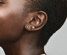 Load image into Gallery viewer, Pandora Open Heart Stud Earrings In Rose - Fifth Avenue Jewellers