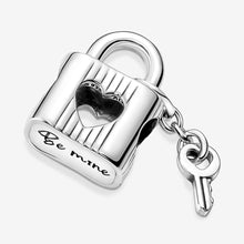 Load image into Gallery viewer, Pandora Padlock & Heart Key Charm - Fifth Avenue Jewellers