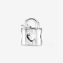 Load image into Gallery viewer, Pandora Padlock & Heart Key Charm - Fifth Avenue Jewellers