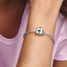 Load image into Gallery viewer, Pandora Padlock & Heart Key Charm - Fifth Avenue Jewellers