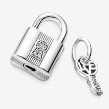 Load image into Gallery viewer, Pandora Padlock & Key Dangle Charm - Fifth Avenue Jewellers
